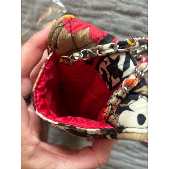 VERA BRADLEY CROSSBODY Bittersweet  CELL PHONE BAG SILVERTONE & FABRIC CHAIN RET - Picture 13 of 13